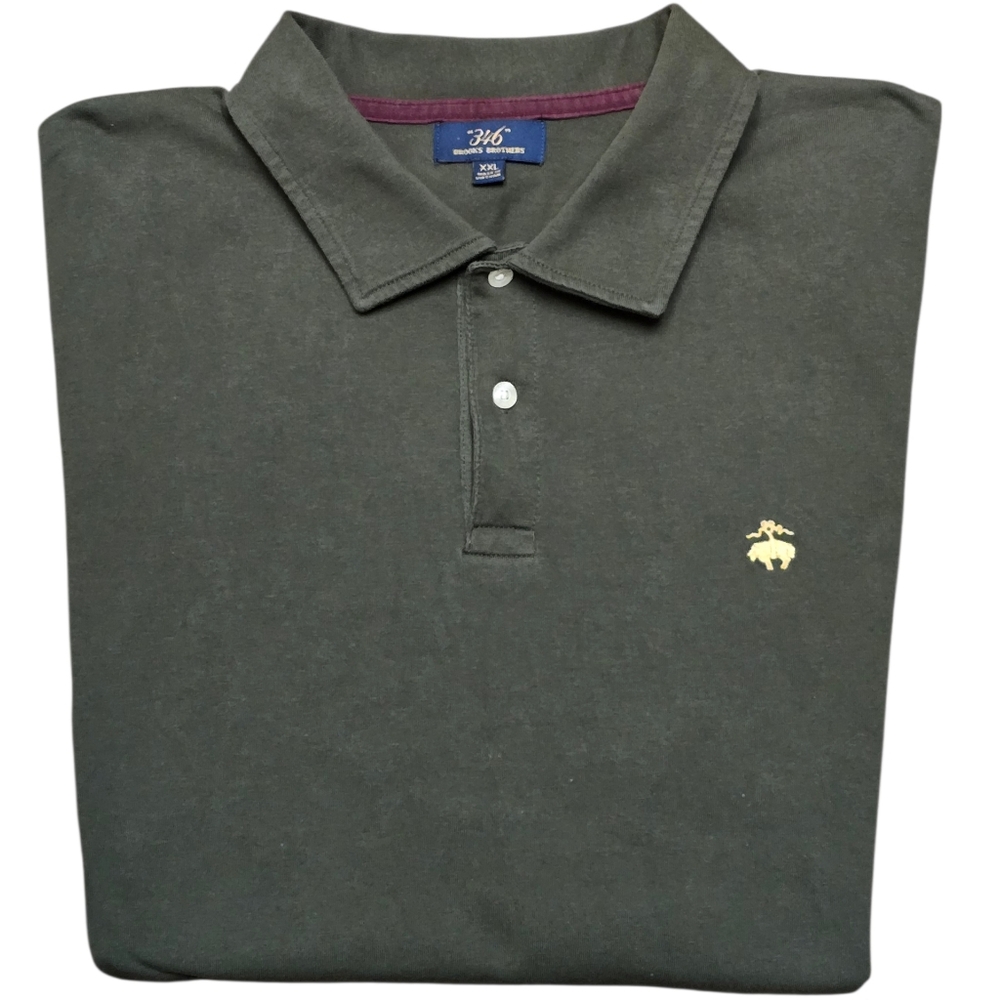 Brooks Brothers Short Sleeve Polo Shirt Men's Size XXL Original Fit Cotton 346